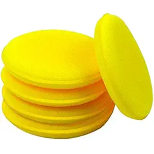 CAR SAAZ Multipurpose Foam Applicator Pad Pack of 5 Pcs|Durable & Washable Car Polish/Wax applicator|Ultra-Soft Applicator Sponge for Cleaning, Detailing, Polishing & More