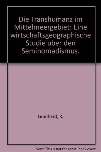 Die Transhumanz Im Mittelmeergebiet Eine - 