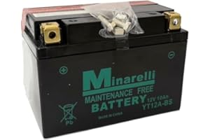 FAR BATTERIA MOTORPARTS MINARELLI YT12A-BS 12V 10 AH COMPATIBILE CON KYMCO DINK IE EU3 200 4T 06 > 07 SPECIFICA MOTO SCOOTER COMPLETA SENZA MANUTENZIONE