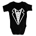Funny Baby Grow Tuxedo Boy Babies Clothing Cool Fun Gift 3-6 Months Black