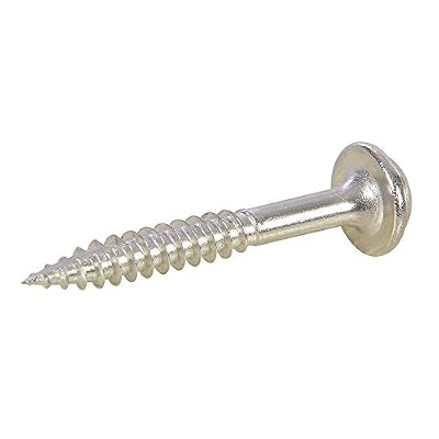 Kreg SML-F125S5-100-EUR Lot de 100 Vis tête à rondelle Acier inox pour trous borgnes