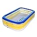 Produktbild Sable Aufblasbares Schwimmbecken für 2 Erwachsene oder 3-5 Kinder 228 x 140 x 46 cm, Family Pool Schwimmbad Swimming Pool mit Flicken-Reparaturkit, Umweltfreundliches PVC und BPA-freie Konstruktion, 999 Liter / 264 Gallonen