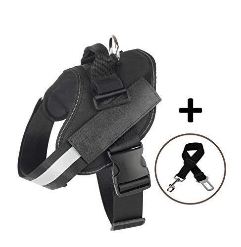 EV EFECTO VERMAI Arnés para Perro Grande y Mediano | Chaleco Ajustable y Reflectante | Arnés Adaptable a Cualquier Correa, Transportar a tu Perro en el Coche | Arnés Acolchado y Suave (M)