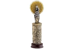 DONREGALOWEB Figura Virgen del Pilar Resina Pintada a Mano 20 cm patrona de Zaragoza y Guardia Civil