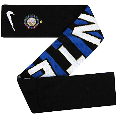 Bufanda Oficial de la Serie A Inter Milan con Escudo de fútbol (100% acrílico)