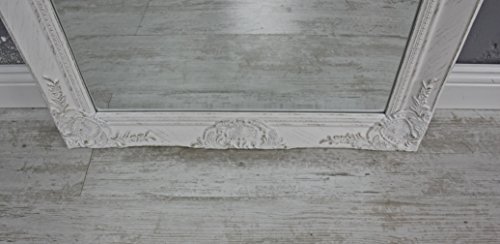 elbmöbel Wandspiegel groß in weiß antik mit Holz-Rahmen barock 150 x 60cm - 5