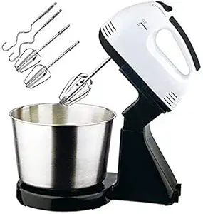 Bloriza 2 in 1 Stand Mixer Cook Stand Mixer for Electric Cooking Electric Stand Mixer Elegant Kitchen Mixer 7 Speed Control with Hook for kneading and Whisk for Cakes and More