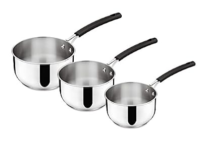 Lagostina 012895600003 Tempra Série de 3 Casseroles Inox