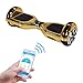 Produktbild W1 Original Hoverboard Robway Chorm Edition - Self Balance - Bluetooth - App Steuerung - 2 x 350 Watt Motoren - LED - Elektro Scooter Self Balance Board (Gold Chrom)