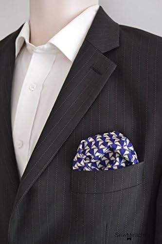 Liberty Pocket Square - Men's Handkerchief -Vibrant geometric print Pocket Square - Men's Accessories - Gift for Men - Wedding - Handmade