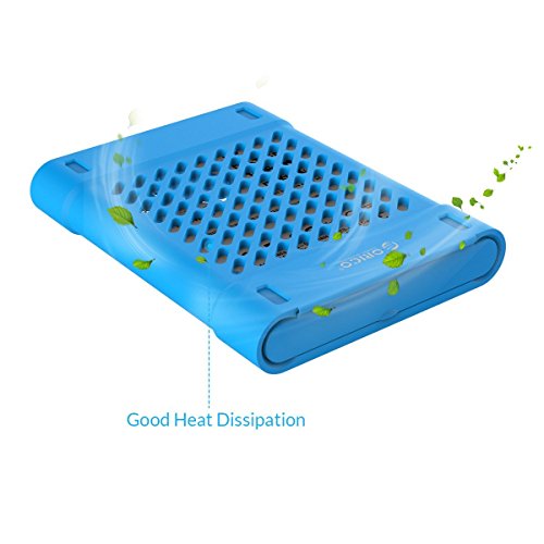 ORICO – 2,5 Zoll Silikon Festplattentasche Schutztasche Schutzhülle für Externe Tragbare Festplatten, HDD/SSD Schutzbox für Western Digital WD Seagate Toshiba Samsung Intenso (Blau) - 4