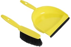 Abbey DPBSYEL Pelle et balayette en plastique Jaune