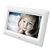 Produktbild LKJCZ Digitaler Fotorahmen 7" Elektronischer Fotorahmen Foto-Diashow-Video-Player-800 X 480 Hohe Auflösung und Fernbedienung, Unterstützt USB/SD/MS/MMC/3,5 mm Audio-Port (Weiß)