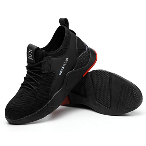 Preisvergleich Produktbild Sumeiwilly Herren Stahlkappe Sicherheitsschuhe luftdurchlässige Leichte Anti-Smashing Punktion Proof Schuhe Industrie und Handwerk Größe 37-46