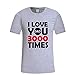 Produktbild Luckycat Avengers 4 I Love You Three Thousand Times Herren T-Shirt Kurzarmshirt Oversize Longshirt Basic O-Neck Kurzarm Shirt Top Basic Shirt Crew Neck Sweatshirt Sweater Tank Top Tankshirt T-Shirt