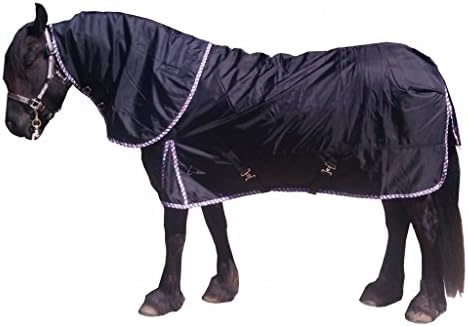 LuBa 1680 Denier Extreme Turnout Friesian Rain Sheet 0 gr with Neck Piece