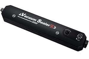 LUSACY Macchina Sottovuoto Alimenti, Macchina Sottovuoto per Alimenti Professionale, Sigillatrice a caldo e macchina sigillatrice sottovuoto per alimenti, incl. 10 sacchetti sottovuoto