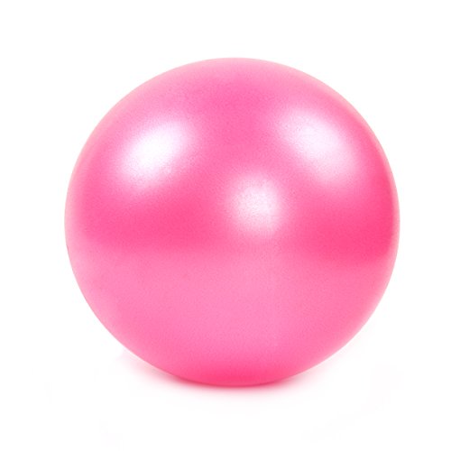 Mini pelota de yoga o pilates, de la marca Latinaric, 25 cm, color rosa, tamaño mini