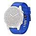 Produktbild 2019 Neueste!Glowjoy für Garmin MARQ 5 Style Armband, Original Ersatzarmband, Sport Fitness Watch Band weiches Silikon Ersatz Uhrenarmband Atmungsaktive Uhrband für Garmin MARQ 5 Style (Blau)