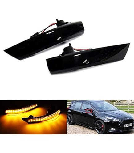 LT2CP Replacement Wing Mirror Indicator Light Lamp Lens For Ford Focus 2008 To 2017 Models & Ford Mondeo 2007-2015 Models Left Hand Side (UK Passenger Side