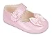 BNIB baby girls Baypod first pram shoes in pink-black - red or white 4 sizes (0-3 months EU size 16, Pink)