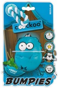 COOCKOO Mint Flavour Bumpies with Rope Dog Toy, 7-1 6 kg