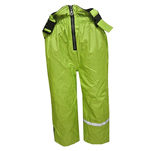 Outburst - Baby boy outdoor trousers Fleece Rain trousers Bib lined snow pants water repellent, green - 92grün