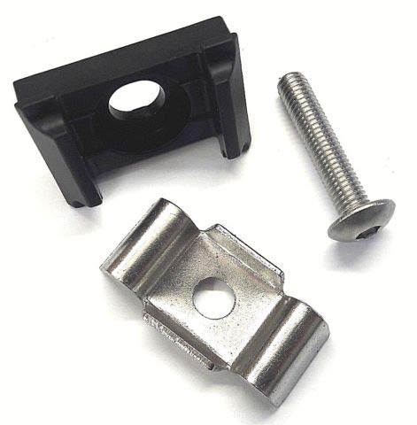 20 x Auflagebock Befestigung Gittermatten Zaun Anthrazit 60 x 60 mm Halterung Zaunpfosten