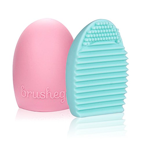 G2PLUS Silicone Brush Cleaner 2 PCS Make Up Brushes Egg Little Scrubber 75mm * 45mm * 25mm
