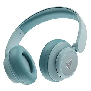 boAt Rockerz 450 Pro On-Ear Headphones with 70 Hours Battery, 40mm Drivers, Bluetooth V5.0 Padded Ear Cushions, Easy Access Controls and Voice Assistant(Aqua Blue)