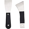 OLYCRAFT 2Pcs 3D Printer Scrapers 3D Printer Removal Tool Kit Stainless Steel Scraper with Sturdy Plastic Handle 3D Printer Tool Sets 3D Printer Accessories for Easy Separation of Prints -2 Styles