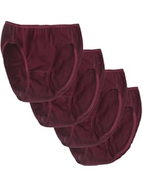 HERMKO 2130 4er Pack Mädchen Slip aus 100% Baumwolle