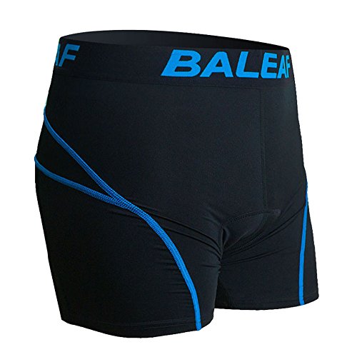 Baleaf Herren Radunterhose mit Sitzpolster Fahrrad Unterwäsche Pro Bike Boxer mit Gummibund