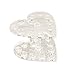 Hrph New Professional Makeup Nail Art 12 Holes Acrylic Gel Nail Brush Pen Holder Heart Gold Rest Stand Display Brushes