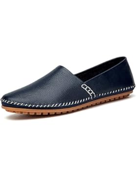 AFFINEST Herren Mokassin Bootsschuhe Loafers Schuhe Leder Britischen Stil Schnürschuhe Casual Mode Flach Halbschuhe...