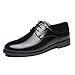 Produktbild Braune Lederschuhe Mann Slip auf Business Lace-up Täglichen Casual Deodorant Gentleman Kleid Schuhe,Black-42