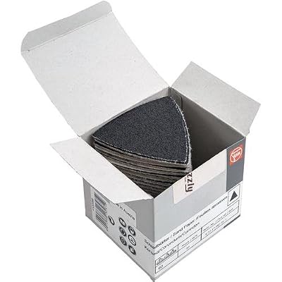 Fein 63717082011 Feuille abrasive triangulaire Non perforée Grain P 60 (Import Allemagne)