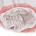 Heart Pattern Baby Girl Cotton Bloomers Diaper Cover Pant for 0-1 Yr S (White and Pink)