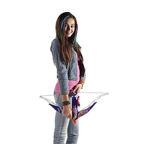 Nerf Rebelle Heartbreaker Bow - Flame Purple Fire - Real Bow Dart Action