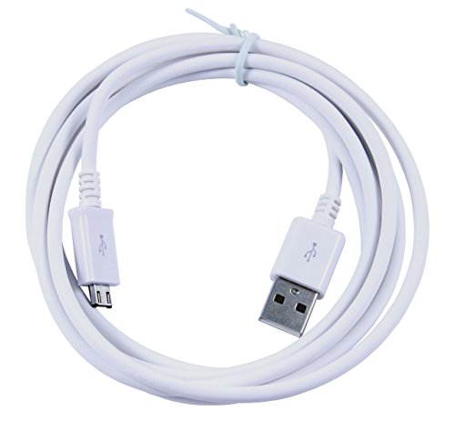 Original iPrime® 2 Meter Premium Micro USB Kabel Ladekabel Datenkabel für Samsung Galaxy A5 (2016) in Weiß - 2m