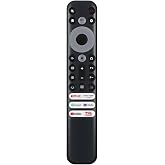 Tcl 50C725 İle Uyumlu Mikrofonlu Smart Tv Kumanda