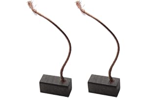 2x Trade-Shop Motorkohlen Kohlebürsten Schleifkohlen Kohlestifte 6x6x12mm Kabellänge 40mm für viele KFZ PKW Motoren Antriebe Elektrowerkzeuge 12-24V