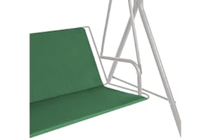 GREMEX Ersatzbezug Hollywoodschaukel 93 x 120 cm - Strapazierfähig Hollywoodschaukel Sitzbezug - Wetterbeständig Ersatz Schaukel Bezug - Sitzkissen für Hollywood Schaukel - Grüne Schutzhülle