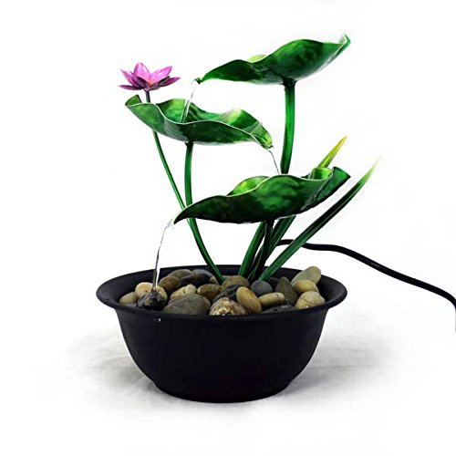 Zimmerbrunnen mit Pumpe Metall Blume Gall&Zick - 2