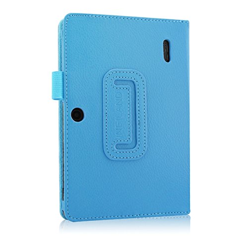 Infiland Folio Hülle Case Schutzhülle Tasche für 7 “7 Zoll Google Android Tablet-PC inklusive ALLDAYMALL A88S / A88X 17,8 cm (7 Zoll) Tablet-PC, rotor® 17,8 cm (7 Zoll) Android Tablet PC, JEJA 7 Zoll Android Google Tablet PC, Dragon Touch Y88X 7 Zoll Tablet PC, Trimeo 7 Zoll Tablet PC, Arespark Ultrathin 7 Zoll Tablet PC, PHROG7 Tablet PC (7 Zoll), Rixow Ultrathin 7 inch Tablet PC( Überprüfen Sie bitte die Details der kompatibelen Tablet-Modell-Liste in Produktbeschreibung)(Hellblau) - 3