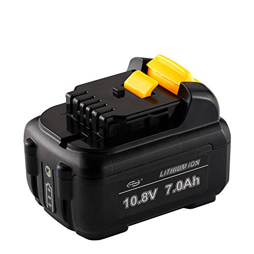 Sankett DCB123 7.0Ah batería de repuesto Dewalt 10.8 V Li-Ion Max XR DCB123 DCB127 DCB121 DCD700 DCD710 DCD710S2 DCF610 DCF610S2 DCF805 DCF813 batería de herramientas eléctricas inalámbricas