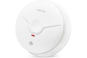 HEIMAN Rilevatore di fumo fotoelettrico con batteria da 10 anni,Allarme Antincendio Fumo Fotoelettrico Wireless Rilevatore di Incendio Testato Secondo EN14604 (1 pace)