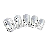 COME 2 BUY - Nail Art Tatoo/Wrap Water Transfer Decals Black & White Strip Lines & Flowers For Nail Art / Cell Phone Case / Invitation Cards Decorations D¨¦cor