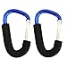 Wholesale Solutions Ltd® - 2x Coloured Buggy Clips Large For Pram Pushchair, Shopping Secure Hooks