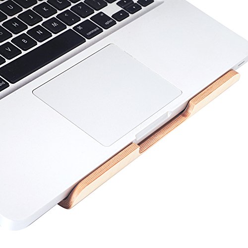 SAMDI Hölzerne Kühlung Ständer | Universal Elegante Halter Halterung Dock aus Holz für MacBook Air/Pro Retina iPad Pro Tablet Laptop PC Notebook(Beige) - 5